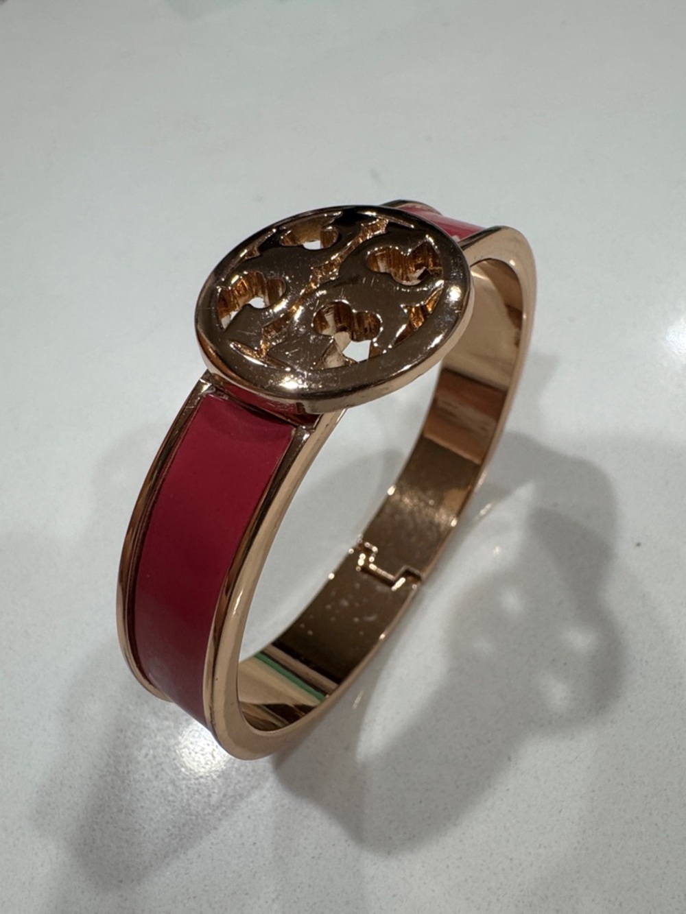 Tory Burch Gold & Pink Bangle - Picture 2 of 8